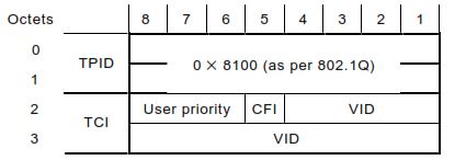 Structure of tag header