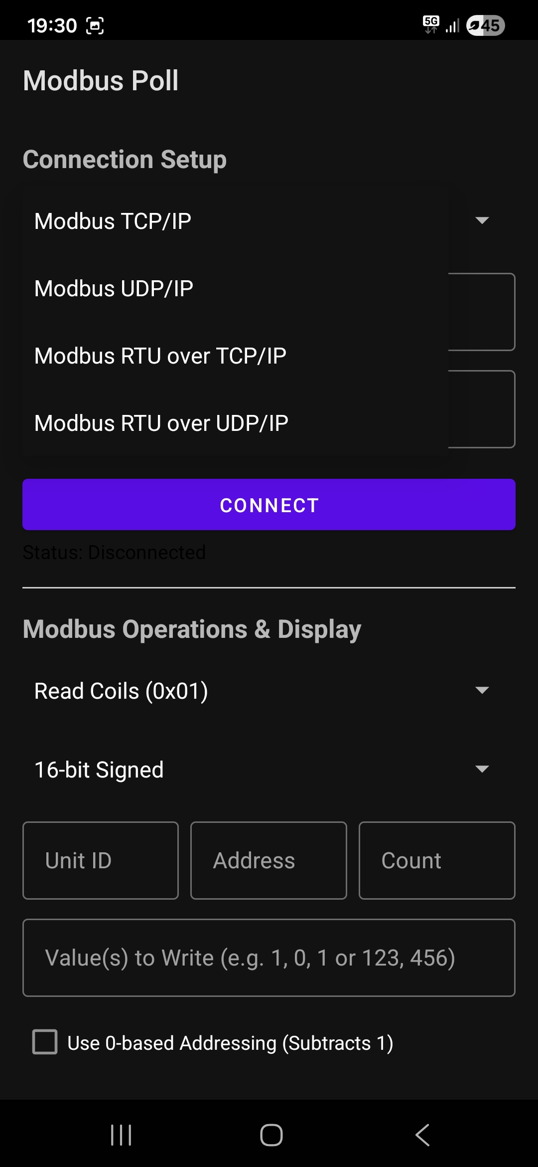Modbus Poll Supported Protocols